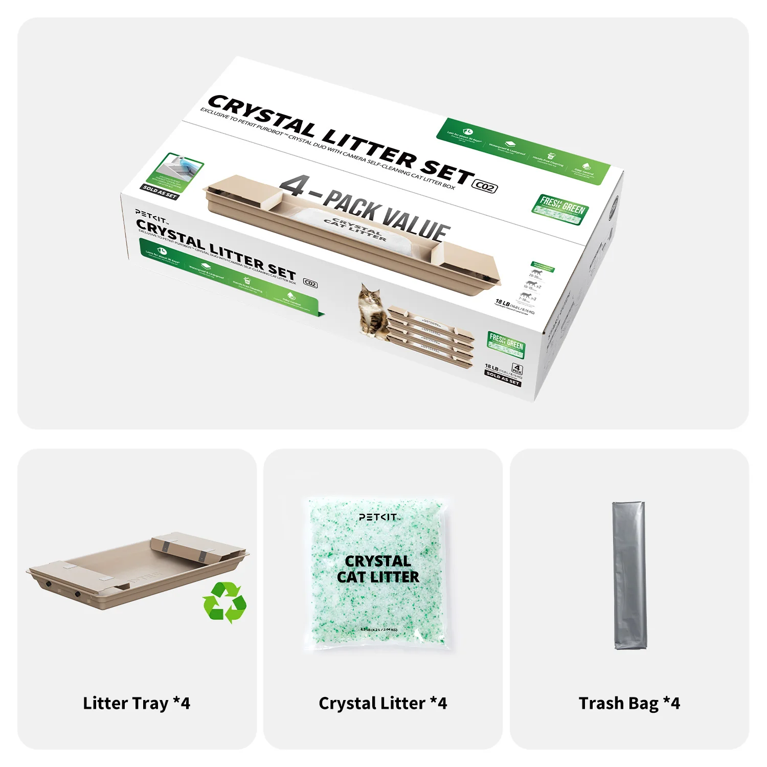 Crystal Litter Set (Fresh Green) - Image 5